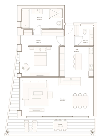 Waterfront - One Bedroom Apartment